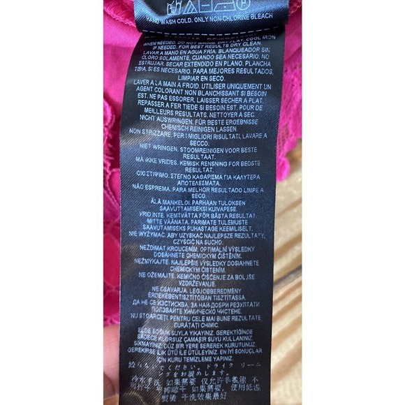 Guess Halter Top Lace Romper Size 4 Women’s Hot Pink - Picture 6 of 10